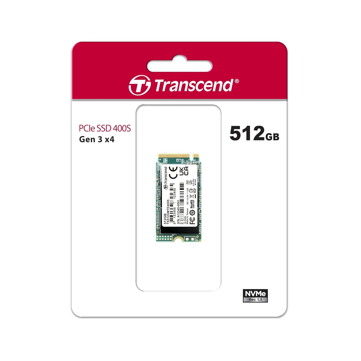 Transcend 400S M.2 2242 NVME SSD PCIe Gen3x4 SSD 3D NAND flash | Read Speed Upto 2000 MB/s Transcend 400S M.2 2242 NVME SSD PCIe Gen3x4 SSD 3D NAND flash | Read Speed Upto 2000 MB/s
